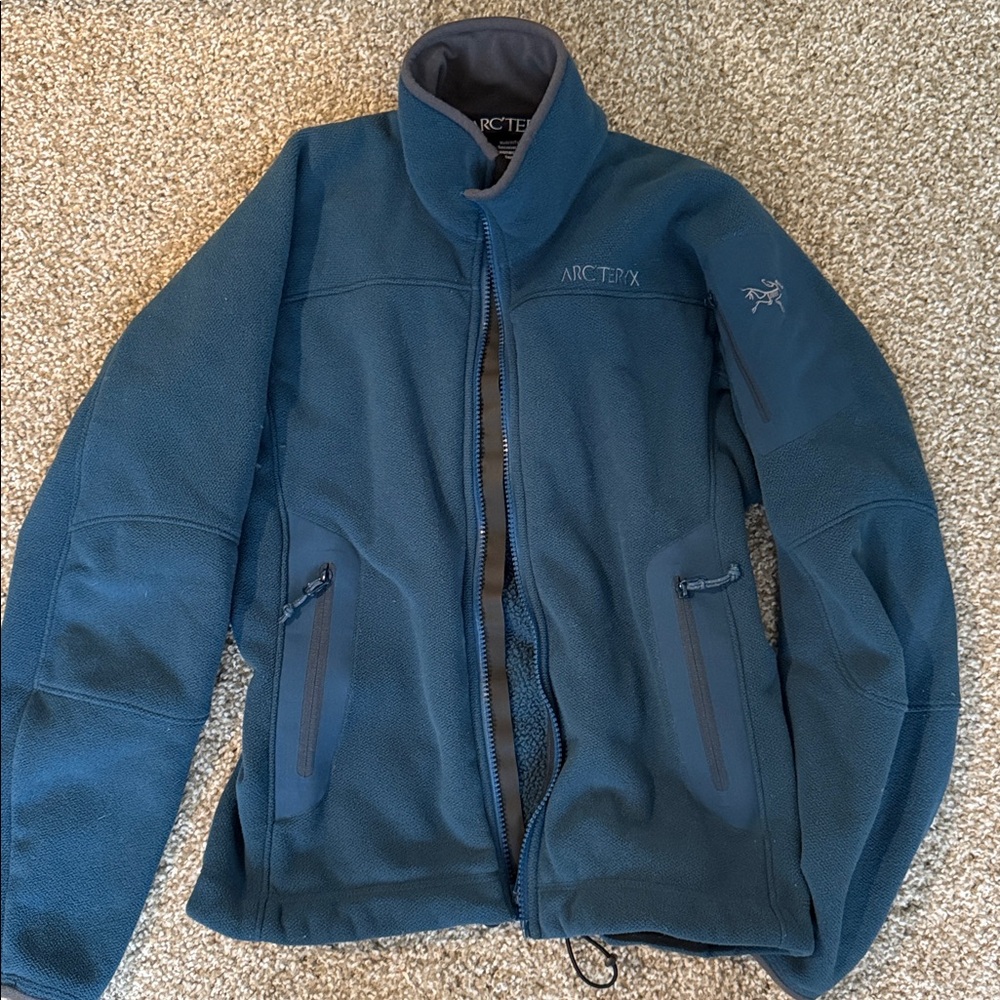 Arc'teryx Teal Fleece Jacket made in Canada